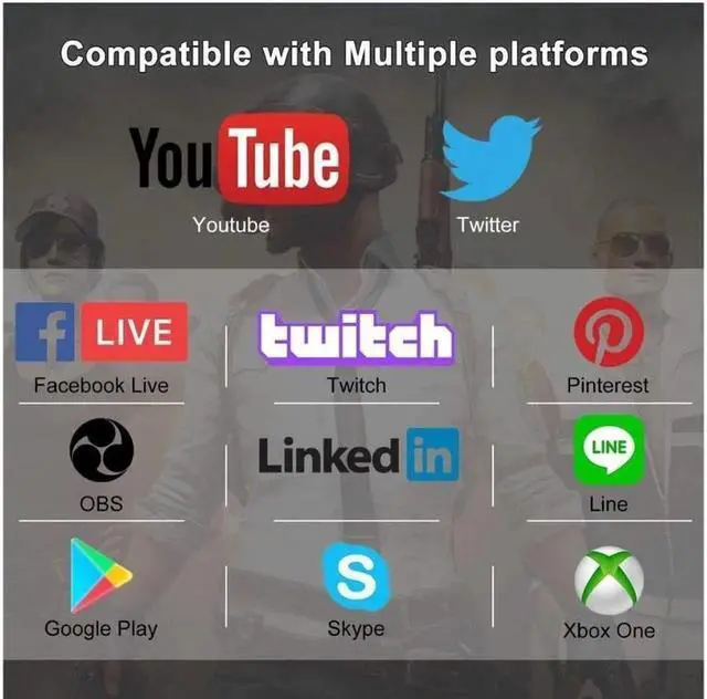 Alt view image 4 of 7 - 4K Audio Video Capture Card, USB 3.0 HDMI Video Capture Device, Full HD 1080P 60FPS for Game Recording, Live Streaming Broadcasting-Black