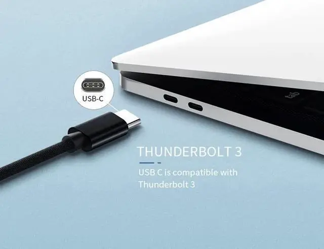 Alt view image 2 of 6 - USB C to Mini USB Cable,Quick Charger Data Sync OTG Cord for Hero 3+/PS3/Controller/Canon/GPS/Macbook Mobile and More (Black 1.8m)