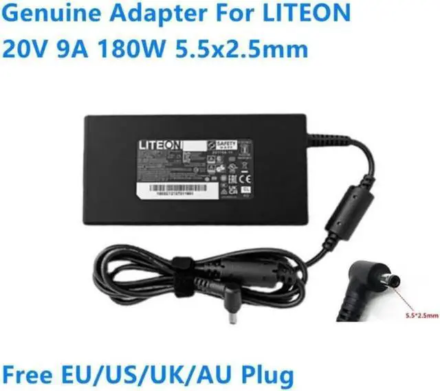 Main image of 20V 9A 180W 5.5x2.5mm LITEON PA-1181-76 AC Adapter For Colorful Hasee Clevo MSI Laptop Power Supply Charger