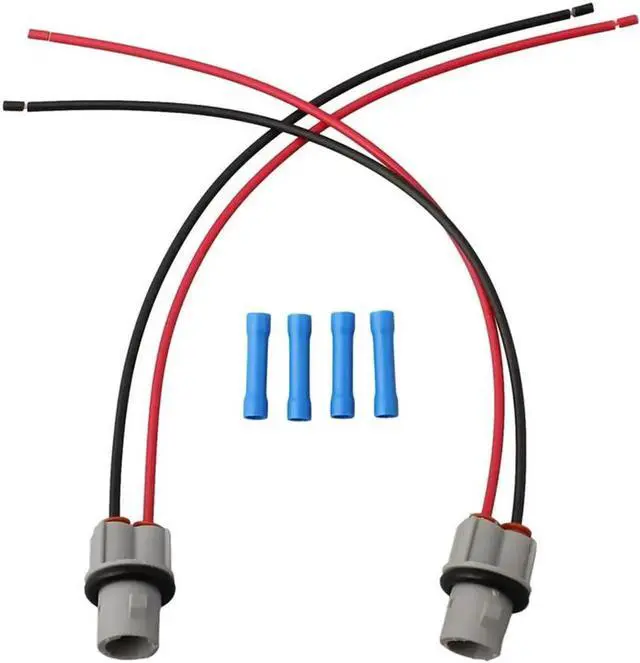 Alt view image 4 of 5 - For Mercedes Benz side marker light bulb socket harness A0005400966(2PACK)