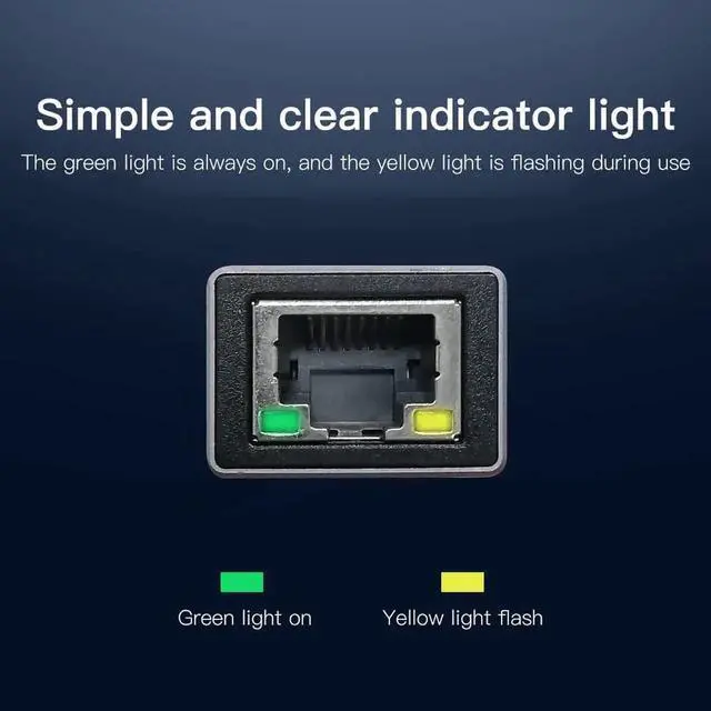 Alt view image 3 of 4 - USB 3.0 USB Adapter USB to Ethernet Adapter to Wireless Gigabit RJ45 Ethernet LAN Network Adapter for Desktops Laptops PC Windows Mac Pro