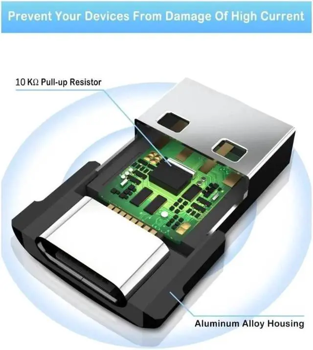 Alt view image 2 of 6 - [4 PACK] USB 2.0 to USB C Adapter,Type C Female to USB A Male Charger Cable Converter for i-P-hone 14 13 12 11 Pro Max, i-Pad 9 10 Air 5 Mini 6, A-p-p-l-e Watch, S-a-m-s-u-n-g Galaxy S23 S22 S21