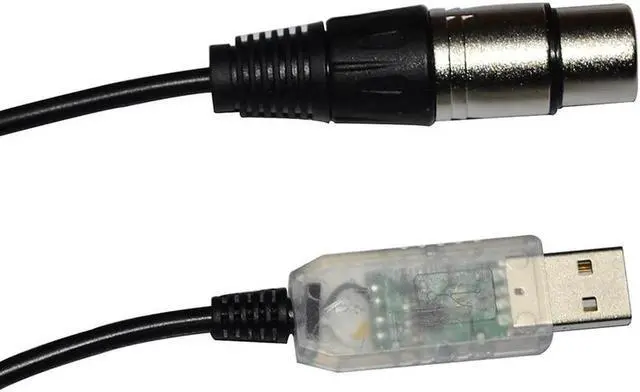 Main image of JAENFONG FT232RL USB TO RS485 3PIN 3P DMX512 DMX 512 XLR FEMALE CONVERTER CABLE FOR FREESTYLER STAGE LIGHTNING CONTROLLER KABLE (Color G) Cable length:3m