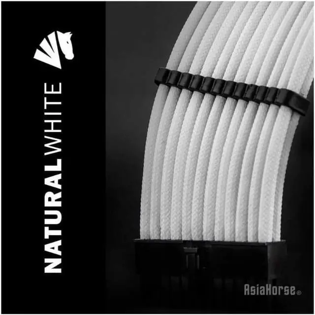 Alt view image 5 of 6 - Asiahorse Customization Mod Sleeve Extension Power Supply Cable Kit 18AWG ATX/EPS/8-pin PCI-E/6-pin PCI-E (White)