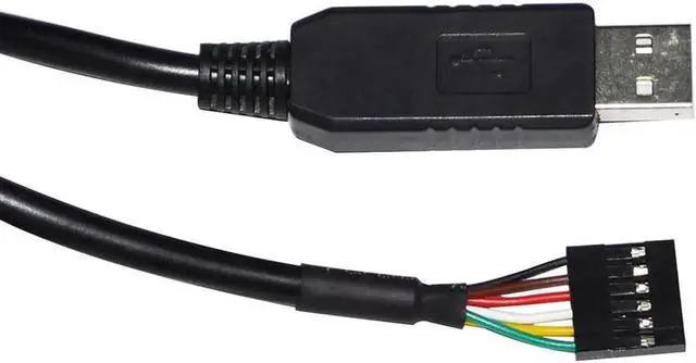 Main image of JAENFONG FT232RL USB TO UART TTL 3.3V 5V 6PIN 0.1" PITCH JUMPER DOWNLOAD CABLE COMPATIBLE WITH TTL-232R-3V3 VCC GND TXD RXD (TTL 3.3V 1x6P) Cable length:3m
