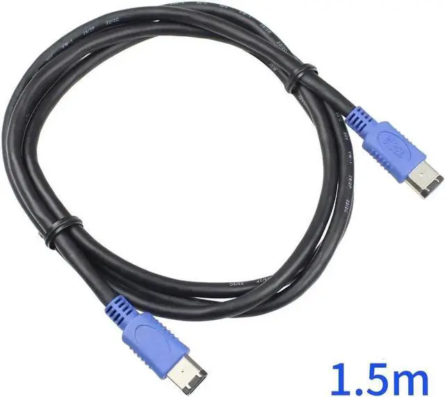 Alt view image 6 of 6 - IEEE 1394 High Speed FireWire Cable iLink DV Cable Firewire 400Mbps/800Mbps IEEE 1394 Cord for Computer Laptop PC To JVC Camcorder SSD Enclosure 1394 Video Capture Card (6Pin to 6Pin 400Mbps,1.5m)
