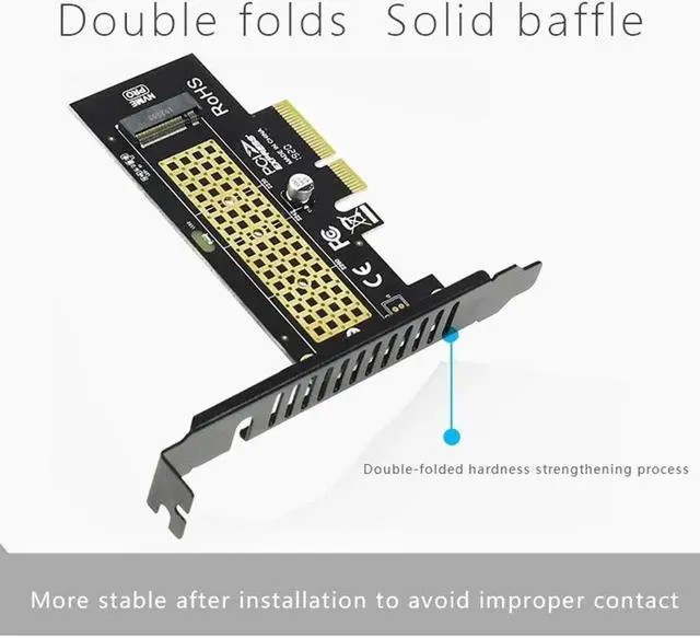 Alt view image 7 of 7 - JEYI SK4 M.2 NVMe SSD NGFF to PCIE X4 Adapter M Key Interface Card Suppor PCI Express 3.0 x4 2230-2280 Size m.2 Full Speed