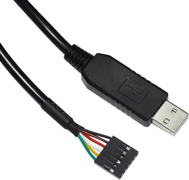 Main image of JAENFONG FT232RL USB TO UART TTL 3.3V 5V 6PIN 0.1" PITCH JUMPER DOWNLOAD CABLE COMPATIBLE WITH TTL-232R-3V3 VCC GND TXD RXD (TTL 5V 1x6P) Cable length:(3.6M)