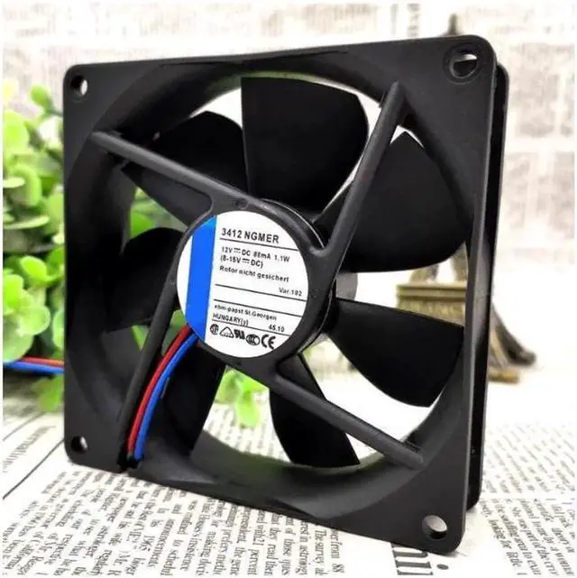 Alt view image 2 of 4 - 3412NGMER 9225 12V 88MA 1.1W 2 line 9cm inverter fan