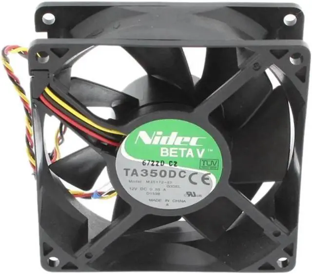 Alt view image 5 of 5 - Nidec M35172-57 92mm Non-LED LED Case cooler