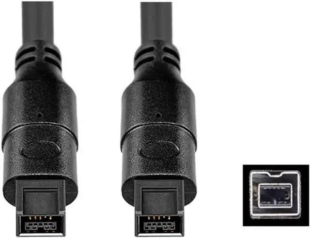 Main image of IEEE 1394 High Speed FireWire Cable iLink DV Cable Firewire 400Mbps/800Mbps IEEE 1394 Cord for Computer Laptop PC To JVC Camcorder SSD Enclosure 1394 Video Capture Card (9Pin to 9Pin 800Mbps,1.5m)