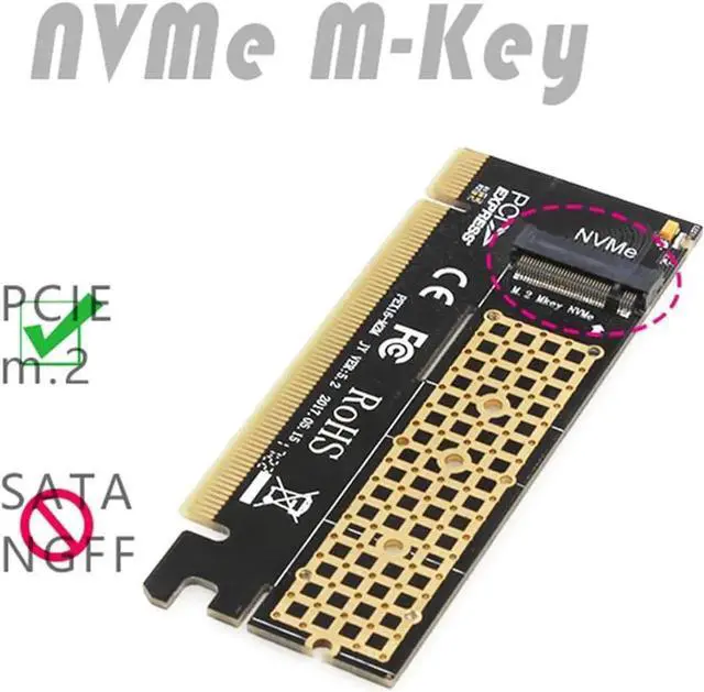 Alt view image 2 of 7 - JEYI Swift MX16 M.2 NVMe SSD NGFF to PCIE 3.0 X16 Adapter M Key Interface Ccard Suppor PCI Express x16 2280 Size m.2 Full Speed (MX16)