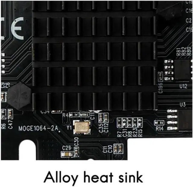 Alt view image 5 of 6 - PCIE SATA Expansion Card PCIE 1X to 16-Port SATA3.0 6Gbps SATA III Multi-Port Hard Disk Adapter Riser Card