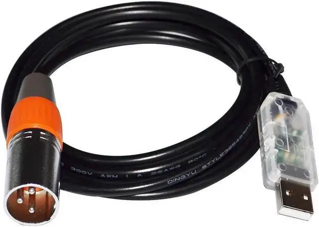 Main image of JAENFONG FT232RL USB TO XLR 3PIN MALE ADAPTER CONVERTER RS485 SERIAL CABLE FOR MARANI AUDIO PROCESSING DEVICE DPA-A DPA240P DPA260P (Color B) Cable length:3m