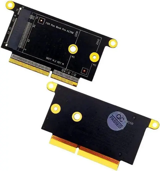 Alt view image 2 of 5 - Hard Disk Adapter Card M.2 NVMe M-Key 2230 2242 SSD Conversion Card Adapter Compatible with MacBook Pro 2016-2017 A1708 Model Driver-Free
