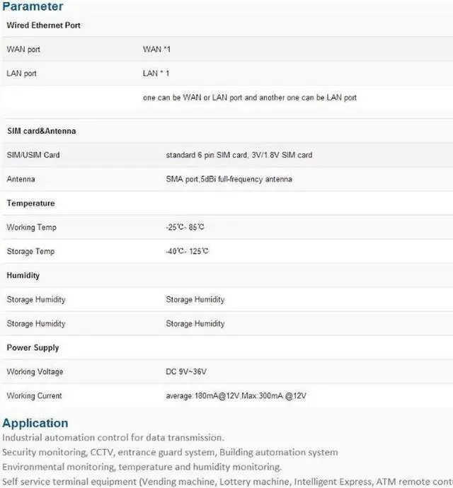Alt view image 3 of 5 - USR-G781 industrial celluar serial modem lte 4g data converter to ethernet