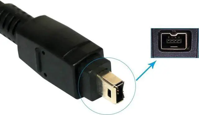 Alt view image 2 of 5 - IEEE 1394 High Speed FireWire Cable iLink DV Cable Firewire 400Mbps/800Mbps IEEE 1394 Cord for Computer Laptop PC To JVC Camcorder SSD Enclosure 1394 Video Capture Card (4Pin to 4Pin 400Mbps,1.5m)