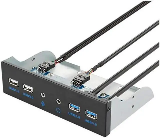 Alt view image 3 of 7 - USB 31 Front Panel hub Optical Drive 525inch Panel Computer Expansion Board with KeyA7 Ports Support TypeC USB 30 USB 20 Microphone Input and Audio Output Port for Computer case