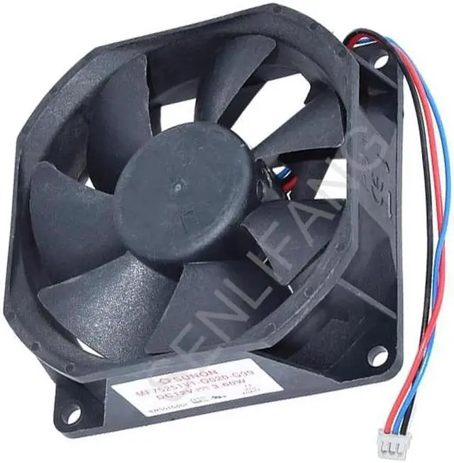 Alt view image 2 of 3 - New For SUNON MF75251V1-Q020-G99 7525 DC12V 3.6W 75x75x25mm Three Wires Projector Cooling Fan