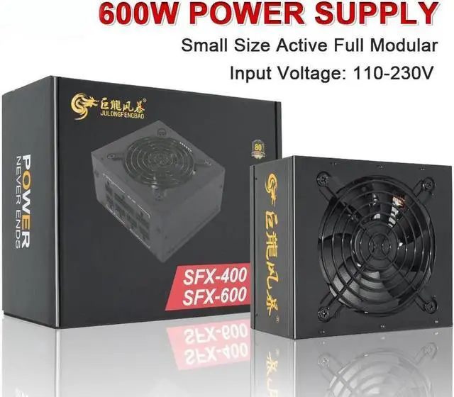 Main image of 110-230V 600W PSU 80Plus Bronze SFX Micro Full Module Professional E-sports Electronic Game PC Power Source
