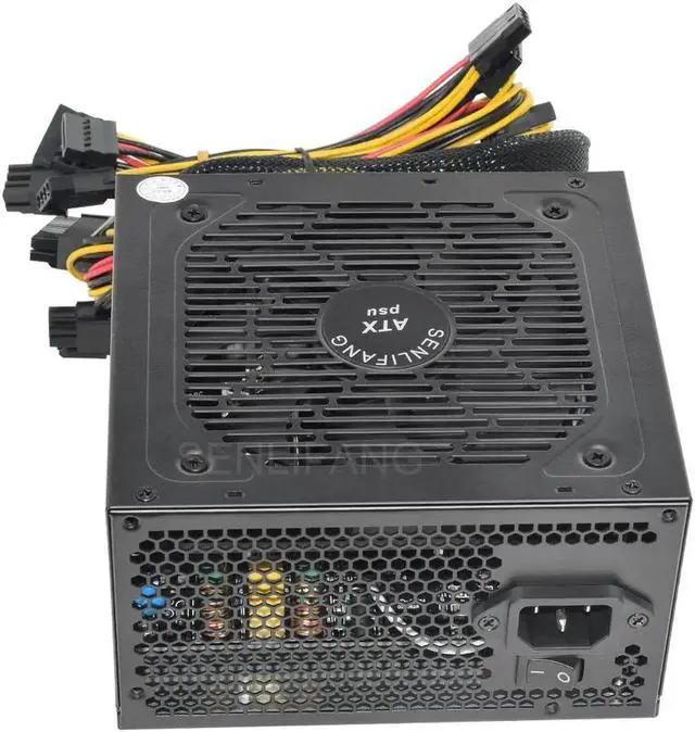 Alt view image 7 of 7 - 110V 220V For PC ATX 500W 600W 800W Max 80Plus Gold 12V PSU Universal High-end Video Card Gaming Power Supply