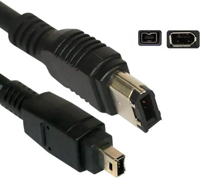 Alt view image 6 of 6 - IEEE 1394 High Speed FireWire Cable iLink DV Cable Firewire 400Mbps/800Mbps IEEE 1394 Cord for Computer Laptop PC To JVC Camcorder SSD Enclosure 1394 Video Capture Card (6Pin to 4Pin 400Mbps,1.5m)