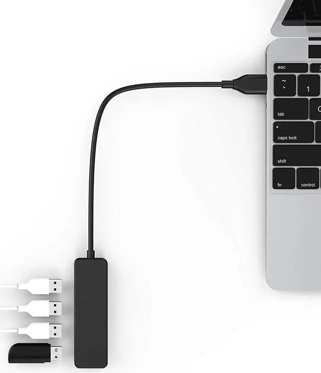 Alt view image 4 of 7 - USB Hub,4-Port USB 3.0 Hub USB Splitter USB Adapter USB Expander for Laptop/Xbox/Ps4/Flash Drive/Mobile HD/Console/Printer/Camera/Keyborad/Mouse