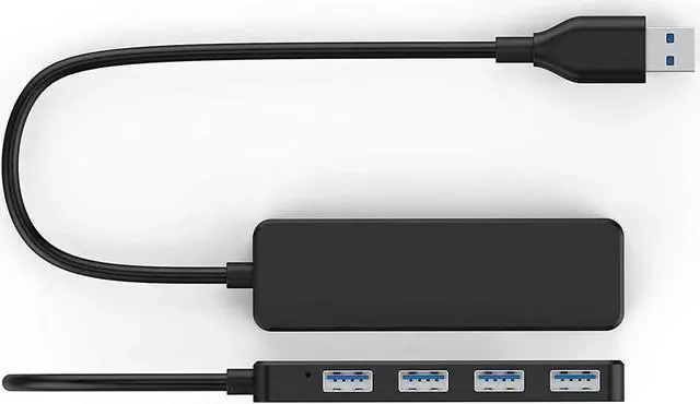 Alt view image 2 of 7 - USB Hub,4-Port USB 3.0 Hub USB Splitter USB Adapter USB Expander for Laptop/Xbox/Ps4/Flash Drive/Mobile HD/Console/Printer/Camera/Keyborad/Mouse