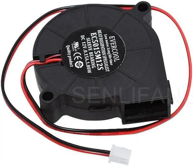 Alt view image 2 of 5 - Genuine For EVERCOOL EC5015M12S DC 12V 0.15A 50x50x15mm 2-Wire Cooling Fan