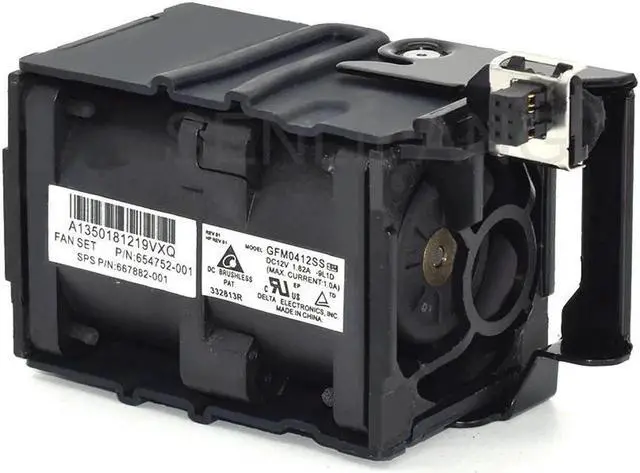 Alt view image 2 of 5 - For HP Proliant DL360p DL360e G8 Gen8 Server 732136-001 654752-001 697183-003 697183-001 12V Cooler GFM0412SS Cooling Fan