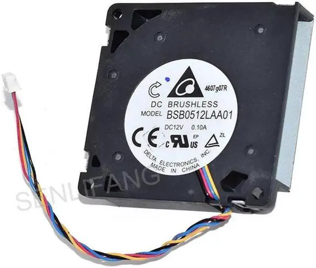Alt view image 2 of 4 - For Delta BSB0512LAA01 DC12V 0.10A 5cm Four Lines Blower Turbo Cooler CPU Cooling Fan Pulled