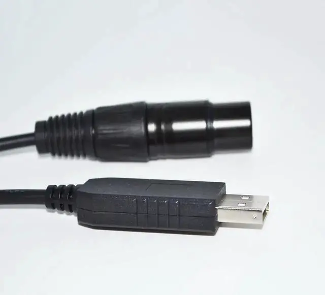 Alt view image 2 of 2 - JAENFONG USB RS485 TO XLR 3P FEMALE SOCKET DMX512 CABLE FIXTURE QLC Q LIGHT CONTROLLER+ FREESTYLER STAGE LIGHTNING CONTROLLER KABLE (Color C) Cable length:5M