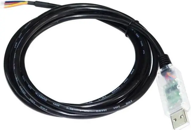 Alt view image 2 of 2 - JAENFONG FT232RL CHIP USB TO RS422 FULL DUPLEX 9 CORE 9PIN WE WIRE END SERIAL INTERFACE CABLE COMPATIBLE WITH USB-RS422-WE-1800-BT(5 core) Cable length:5M