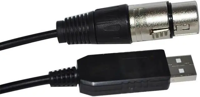 Alt view image 2 of 2 - JAENFONG FT232RL USB TO RS485 3PIN 3P DMX512 DMX 512 XLR FEMALE CONVERTER CABLE FOR FREESTYLER STAGE LIGHTNING CONTROLLER KABLE (Color D) Cable length:(8M)