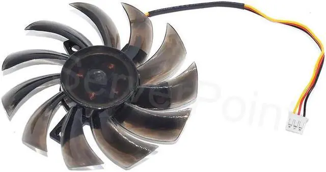 Alt view image 3 of 5 - For Everflow Graphics Cooling Fan T127010BU DC12V 0.45A 3Lines Computer Cooler 7.5CM New