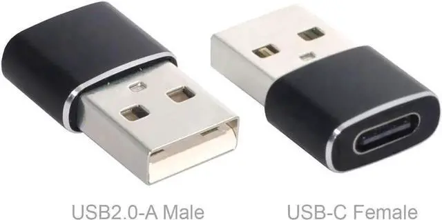 Alt view image 2 of 6 - USB C to USB Adapter 5pcs/lot USB C Female to USB Male Adapter USB Type C to USB A Cable Connector Black