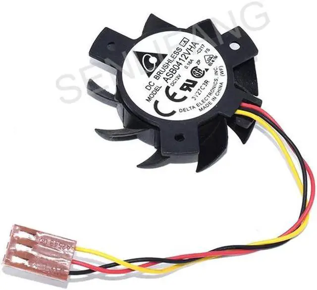 Main image of Genuine New ASB0412VHA DC 12v 0.16A 3-Wire Server Cooling Fan