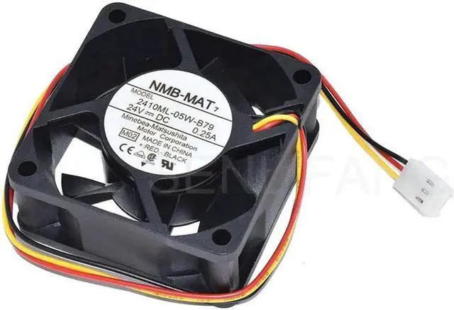 Main image of For NMB MAT 2410ML-05W-B79 DC 24V 0.25A 60x60x25mm Three Lines Square Cooling Fan Brand New