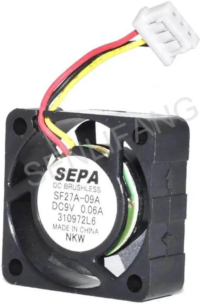 Main image of New For SEPA SF27A-09A DC9V 0.06A Three Lines Cooling Fan 30*30*10MM