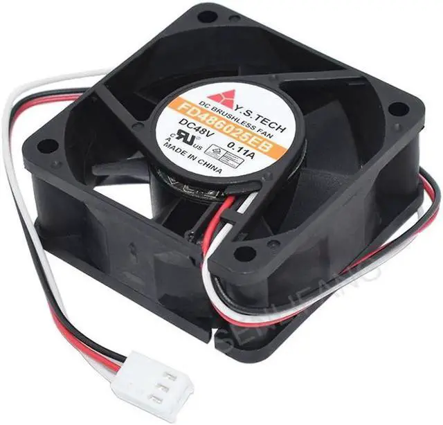 Alt view image 5 of 5 - New For Y.S.TECH FD486025EB DC48V 0.11A 6025 6CM 60mm 60x60x25MM 3Lines Cooling Fan