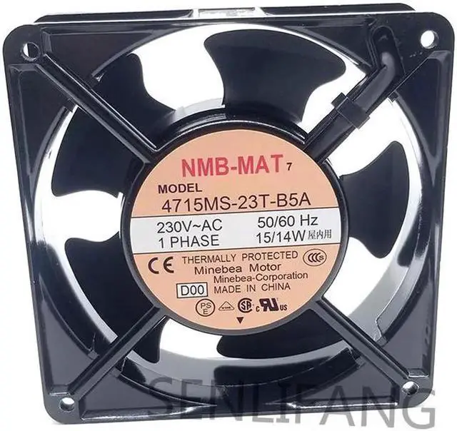 Main image of Brand New For NMB Cooling Fan 4715MS-23T-B5A AC230V 120*120*38MM 12038 Square Cooler 15/14W