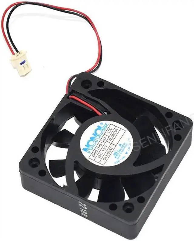 Main image of For NONOISE 50*50*15mm G5015S12D DC 12V 0.080 A 5CM 2 Lines Ultra Quiet Cooling Fan