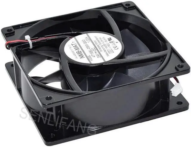 Alt view image 3 of 3 - Genuine New 4715SL-05W-B60 24V 1.2A For NMB 12038 2-wire Inverter Aluminum Frame Fan