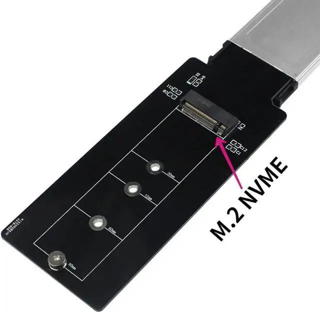 Alt view image 2 of 5 - ExpressCard 34mm to Mini Pcie Riser Card/to M.2 E-Key Adapter Card/to M.2 NVME Card Reader Wireless Card Test Adapter Card for Laptop (for NVME M.2)