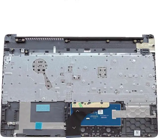 Alt view image 6 of 7 - Replacement Laptop Upper Case Palmrest Non-Backlit Keyboard Touchpad Assembly Part for HP Probook 250 255 G8 G9 M31099-001 AP2H8000E60 Gray