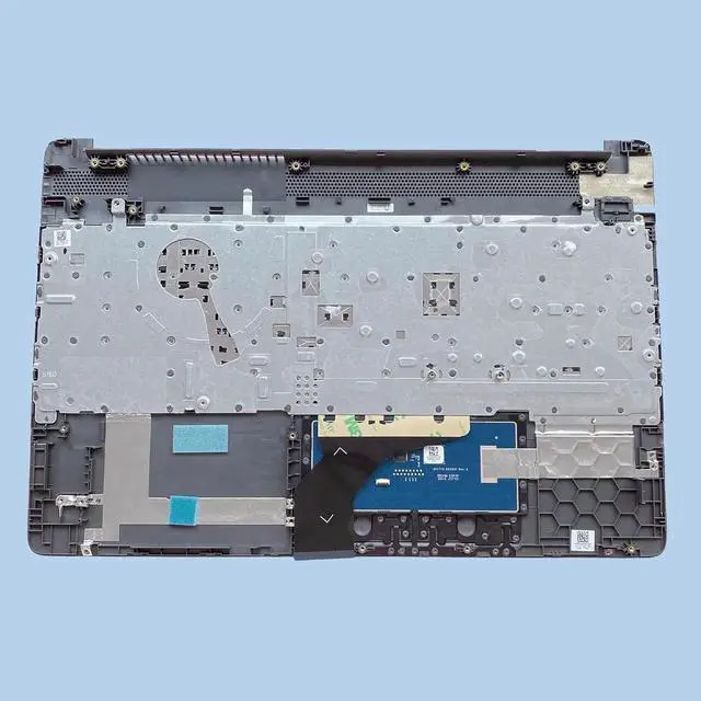 Alt view image 2 of 7 - Replacement Laptop Upper Case Palmrest Non-Backlit Keyboard Touchpad Assembly Part for HP Probook 250 255 G8 G9 M31099-001 AP2H8000E60 Gray