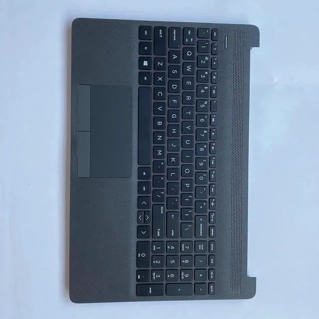 Alt view image 3 of 7 - Replacement Laptop Upper Case Palmrest Non-Backlit Keyboard Touchpad Assembly Part for HP Probook 250 255 G8 G9 M31099-001 AP2H8000E60 Gray