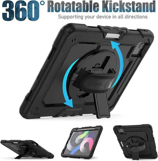 Alt view image 7 of 7 - JAENFONG iPad Air 4th Generation Case iPad 10.9 Case 2020 Full Protection Shockproof Case Cover for iPad Pro 11 2021/2020/2018