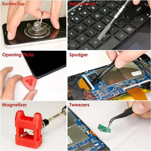 Alt view image 3 of 7 - Precision Screwdriver Set 142-Piece + Anti Static Wrist Strap Bundle, Electronics Repair Toolkit for iPhone, MacBook, Computer, Laptop, PC, Tablet, PS4, Xbox, Nintendo, Game Console