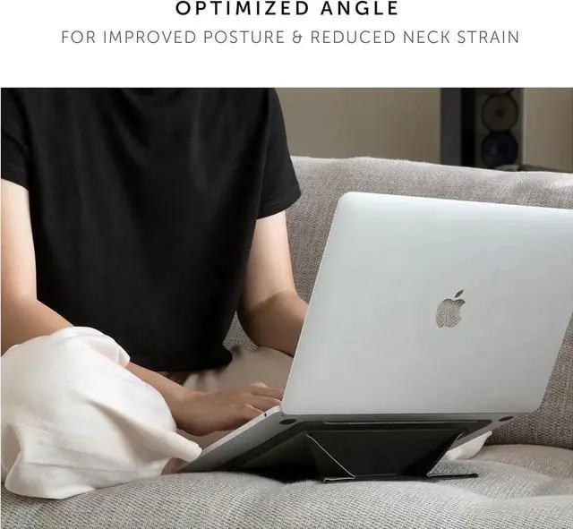 Alt view image 2 of 7 - Native Union Rise Laptop Stand Ultra-Slim Portable Folding Laptop Stand Ergonomic & Optimized Viewing Angle for All Laptops 13-16"